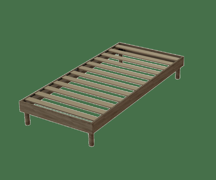 GRIS - Sommier en Kit A latte Chêne gris 90x190