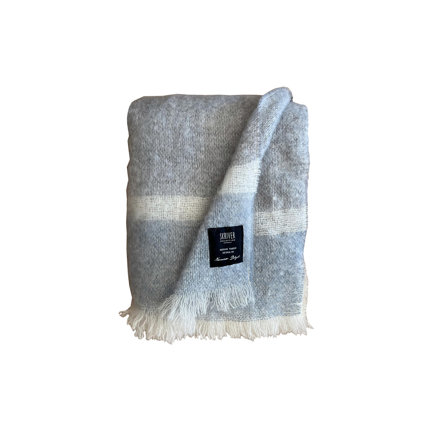 NANNA DITZEL Throw, blue/grey