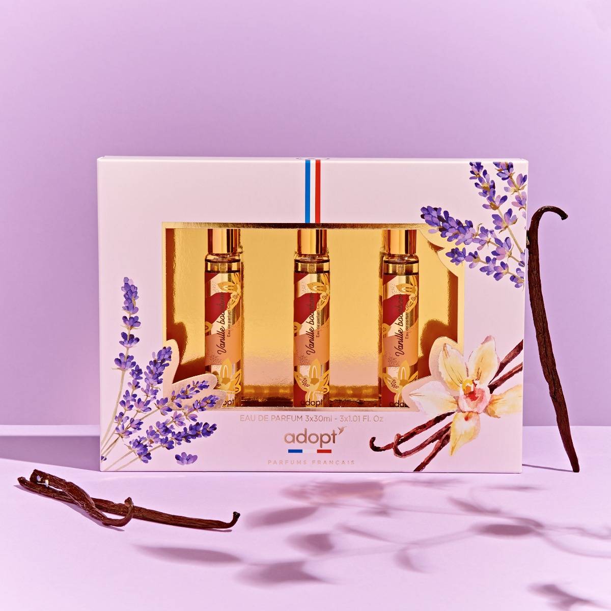 Trio VanilleCOFFRET 3 EAUX DE PARFUMS VANILLE BOURBON 30 ML