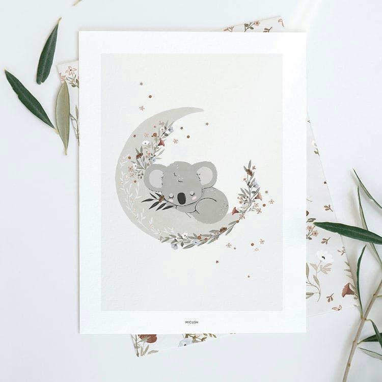 LILYDALE - Affiche Cute Koala (30 x 40 cm)