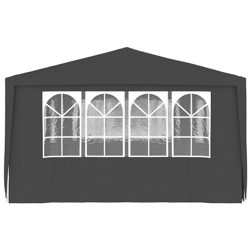 NNEVL Professional Party Tent with Side Walls 4x6 m Anthracite 90 g/m&sup2;