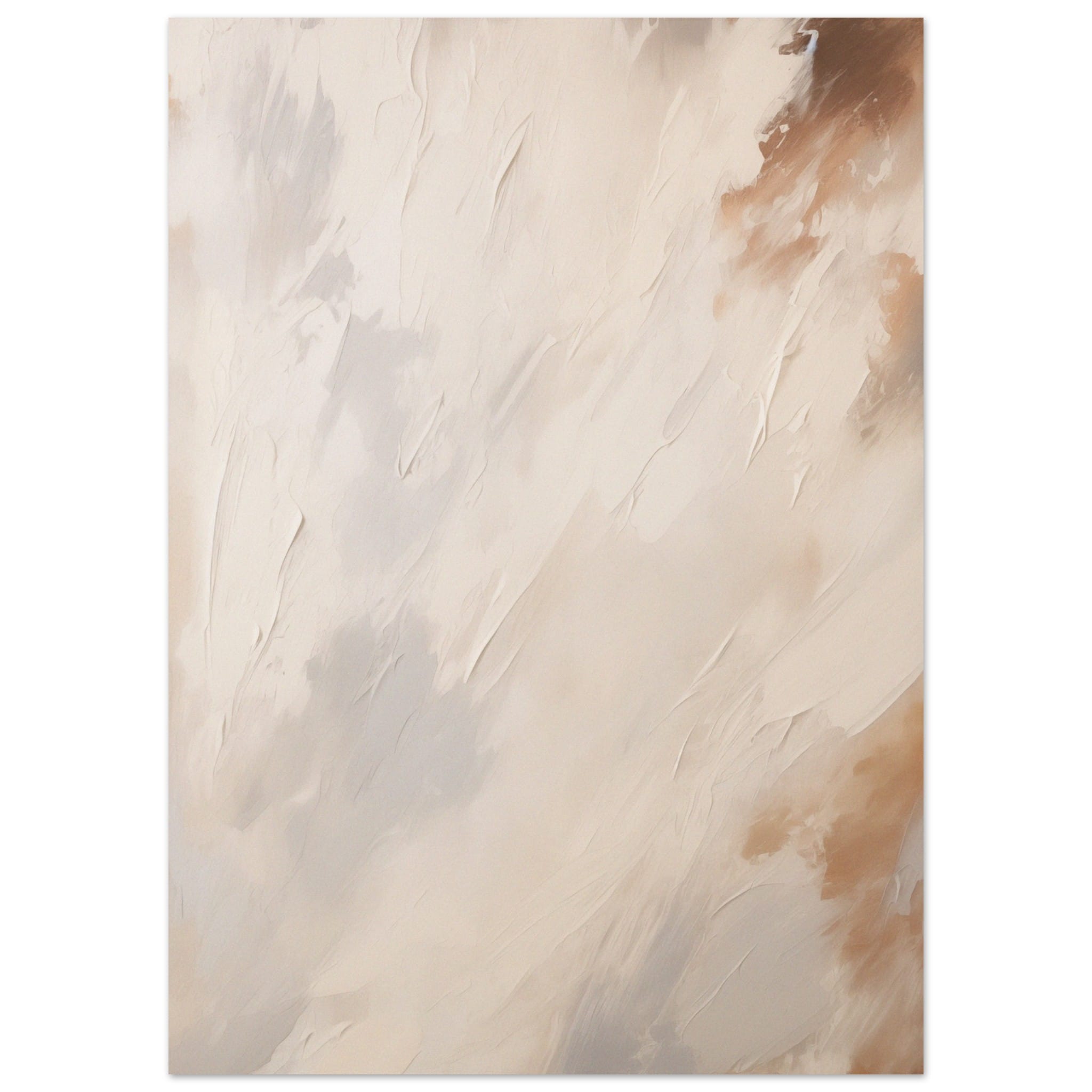 Artfulprints Poster Abstract - Skyfall 3  - 50x70 cm - Taupe