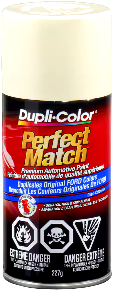Dupli-Color Perfect Match Premium Acrylic Lacquer Automotive Aerosol Spray Paint, Wimbledon White(M, 9A), 227-g