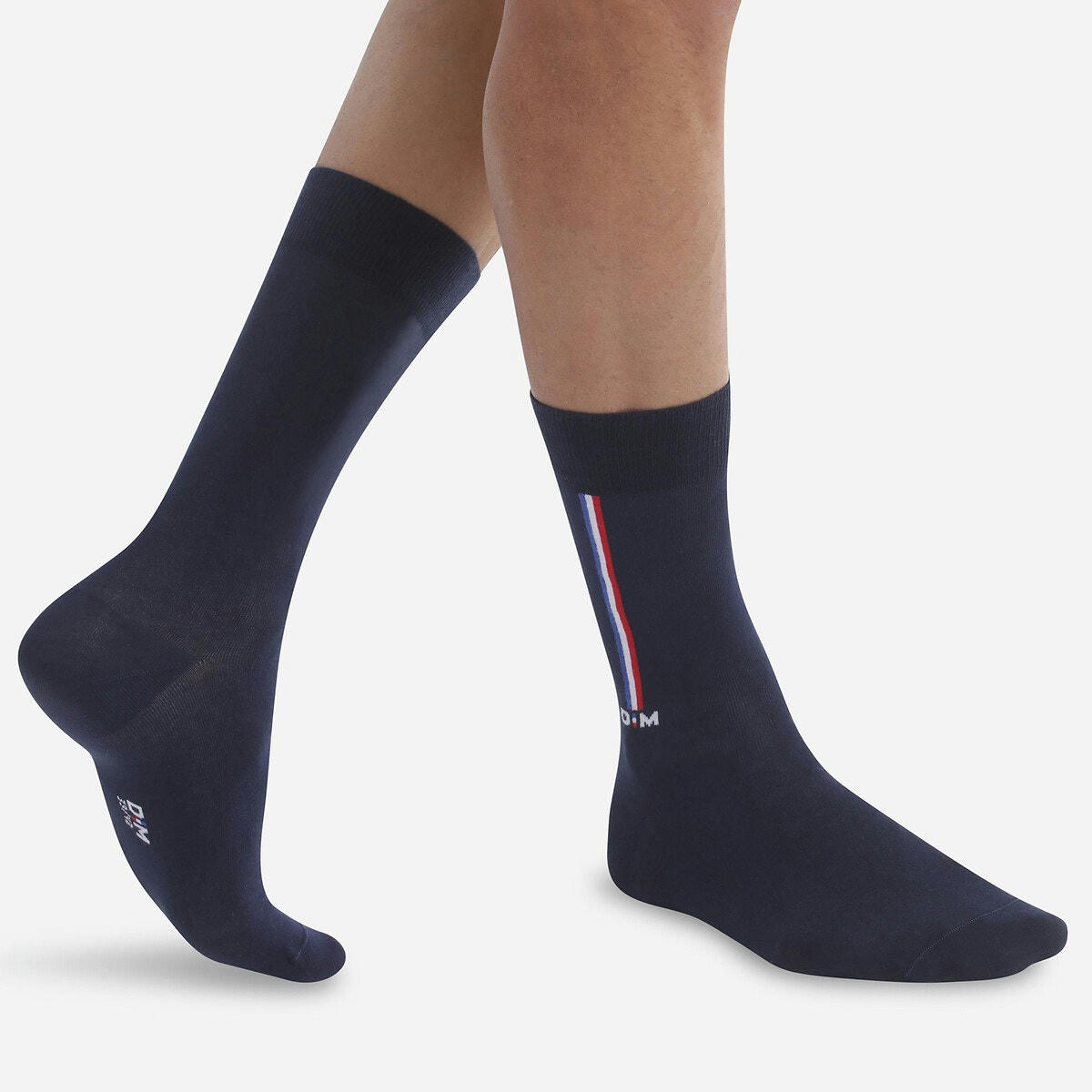 Paire de chaussettes hautes coton peigné drapeau