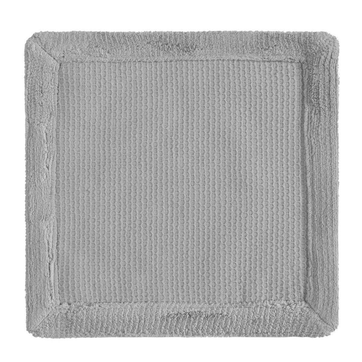 CAP FERRET - 3 carrés invité double face  Gris Perle 30x30 cm