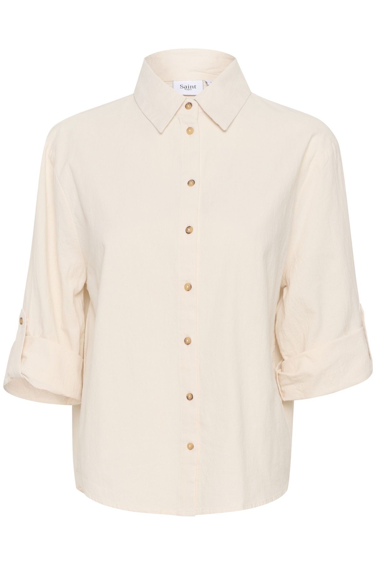 Saint Tropez ZalindaSZ 3/4 Sleeve Straight Fit Shirt