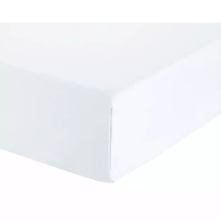 Habitat Cotton Rich 180 TC Plain White Flat Sheet - Single