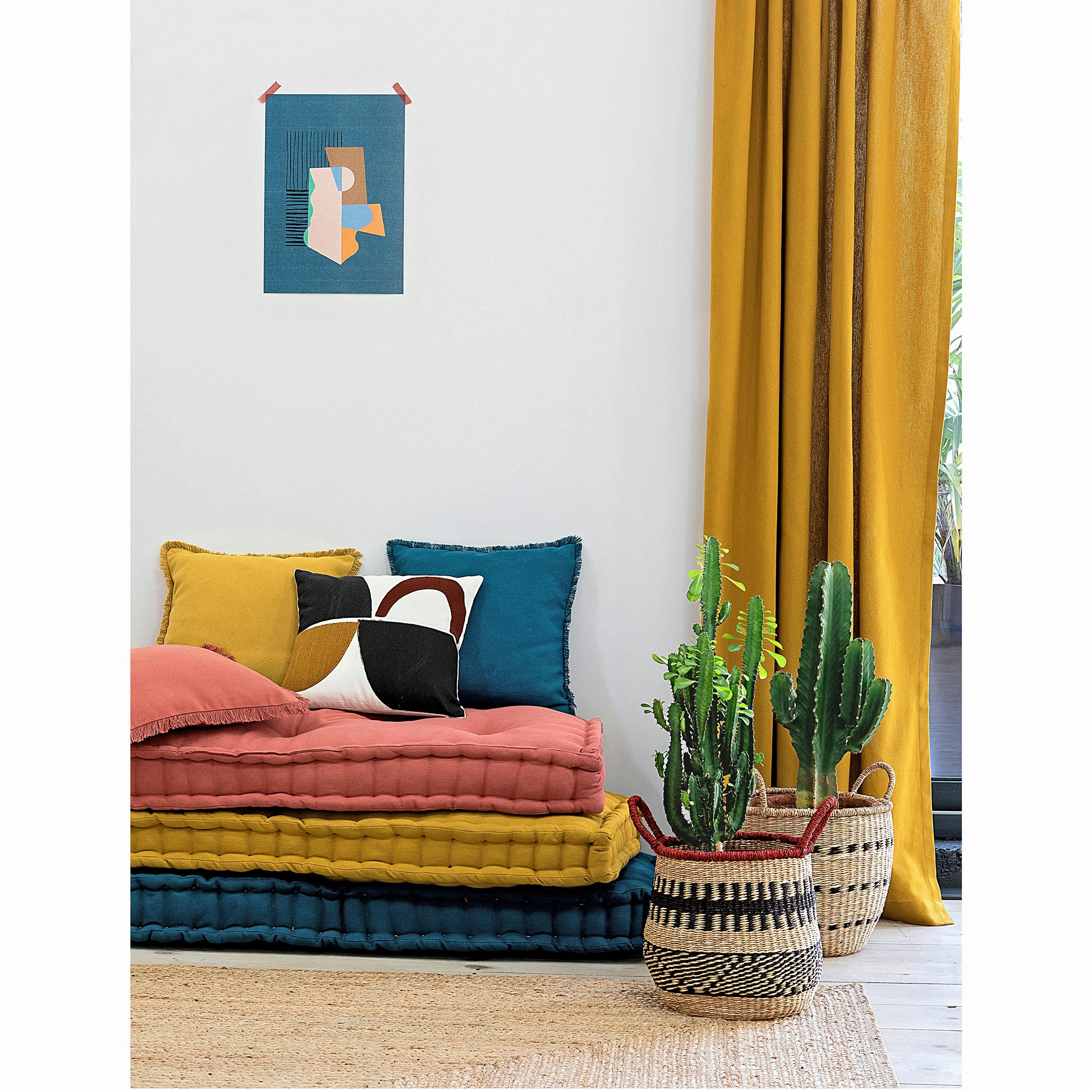 Housse de coussin brodée, Comoe