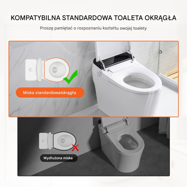 Podwyższona Deska Toaletowa Nasadka z Podłokietnikami 9cm Udźwig 136kg