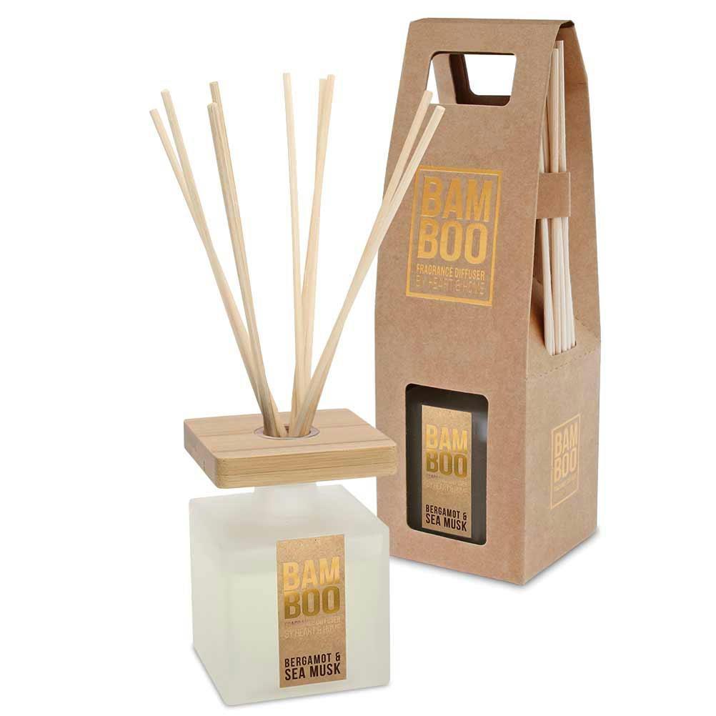 - Diffuseur à bâtons éco responsable - Bergamote et Musc Marin