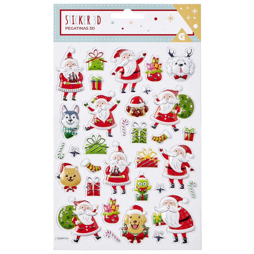 Stickers 3D de No&euml;l