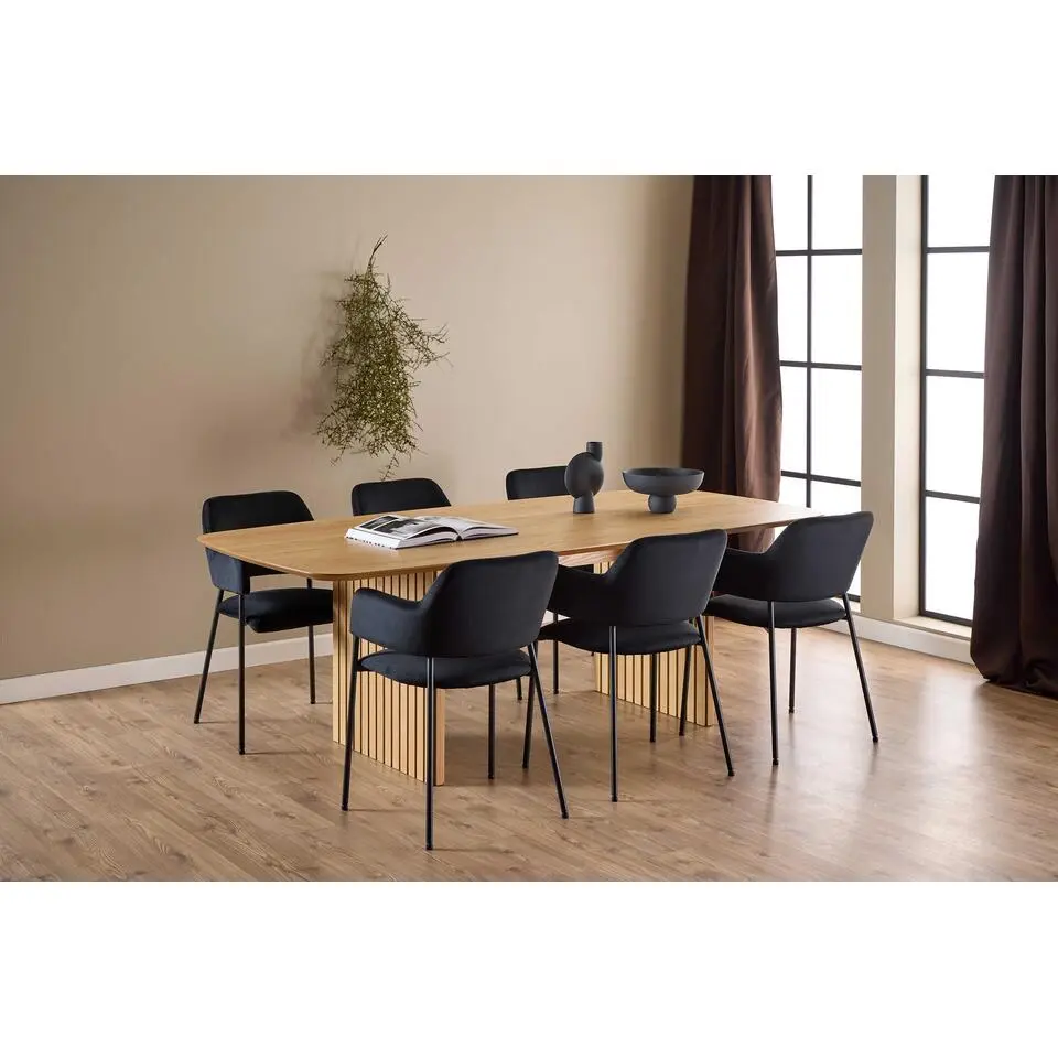 Eettafel Jo?o - 220 x 105 x 75 cm - Oak-design