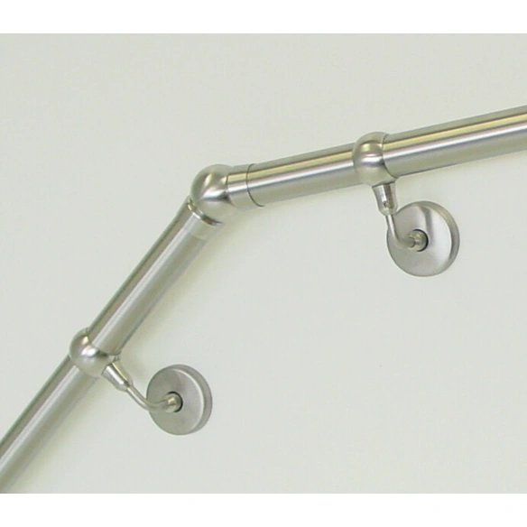 Handlauf, »B33«, Edelstahl, Ø 4,5 cm, silberfarben