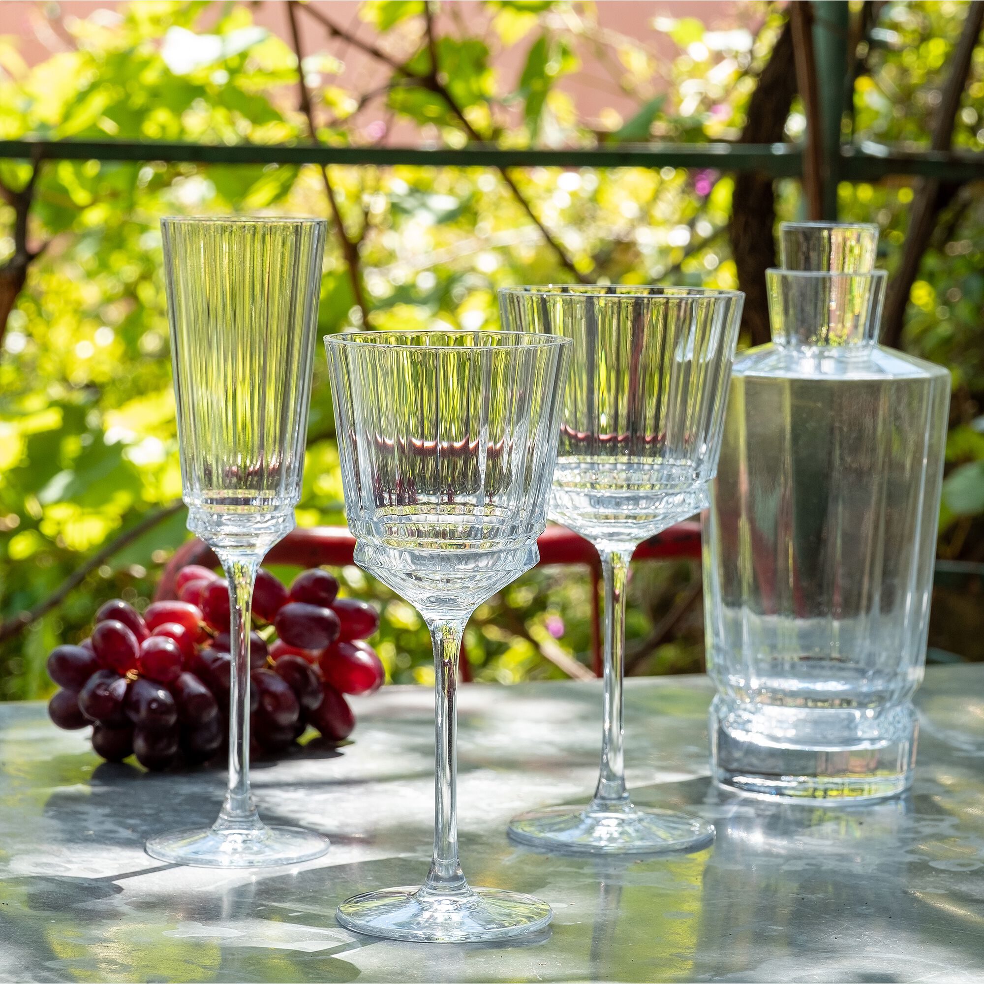 MACASSAR - Flûte à champagne en cristallin 17cl - transparent