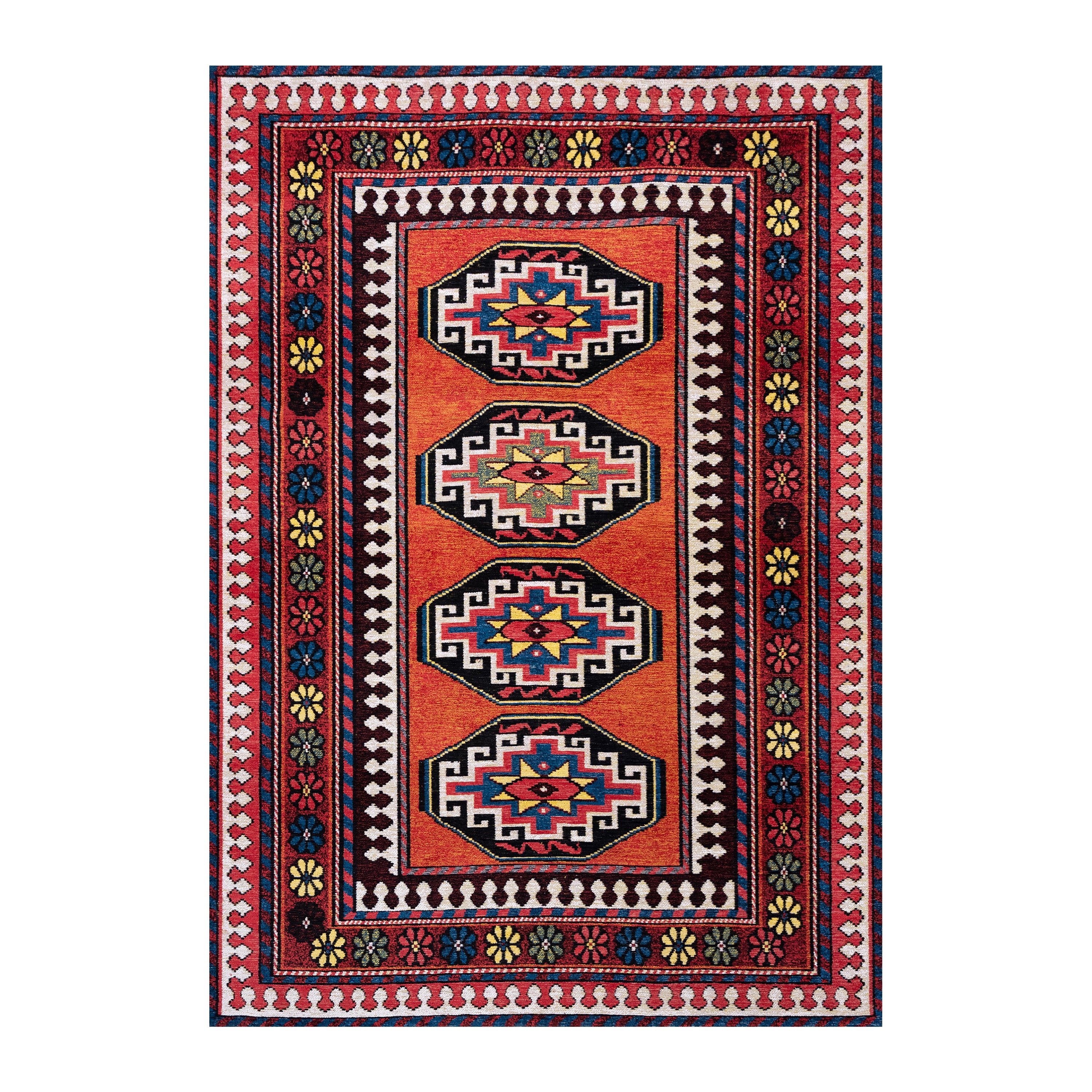 Louis de Poortere Antalia Vloerkleed 140 x 200 cm - Red Mix