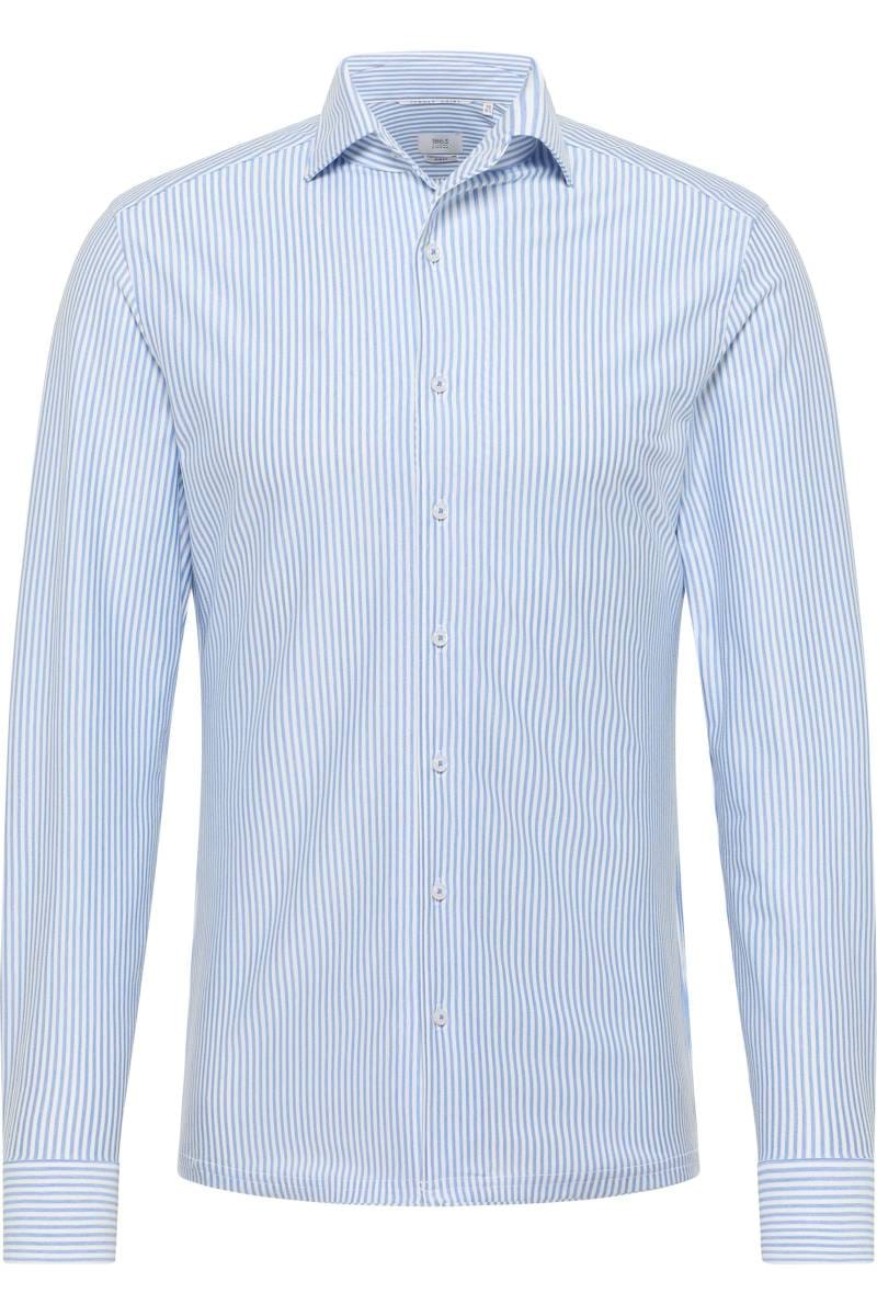 ETERNA 1863 Slim Fit Jerseyhemd blau, Gestreift