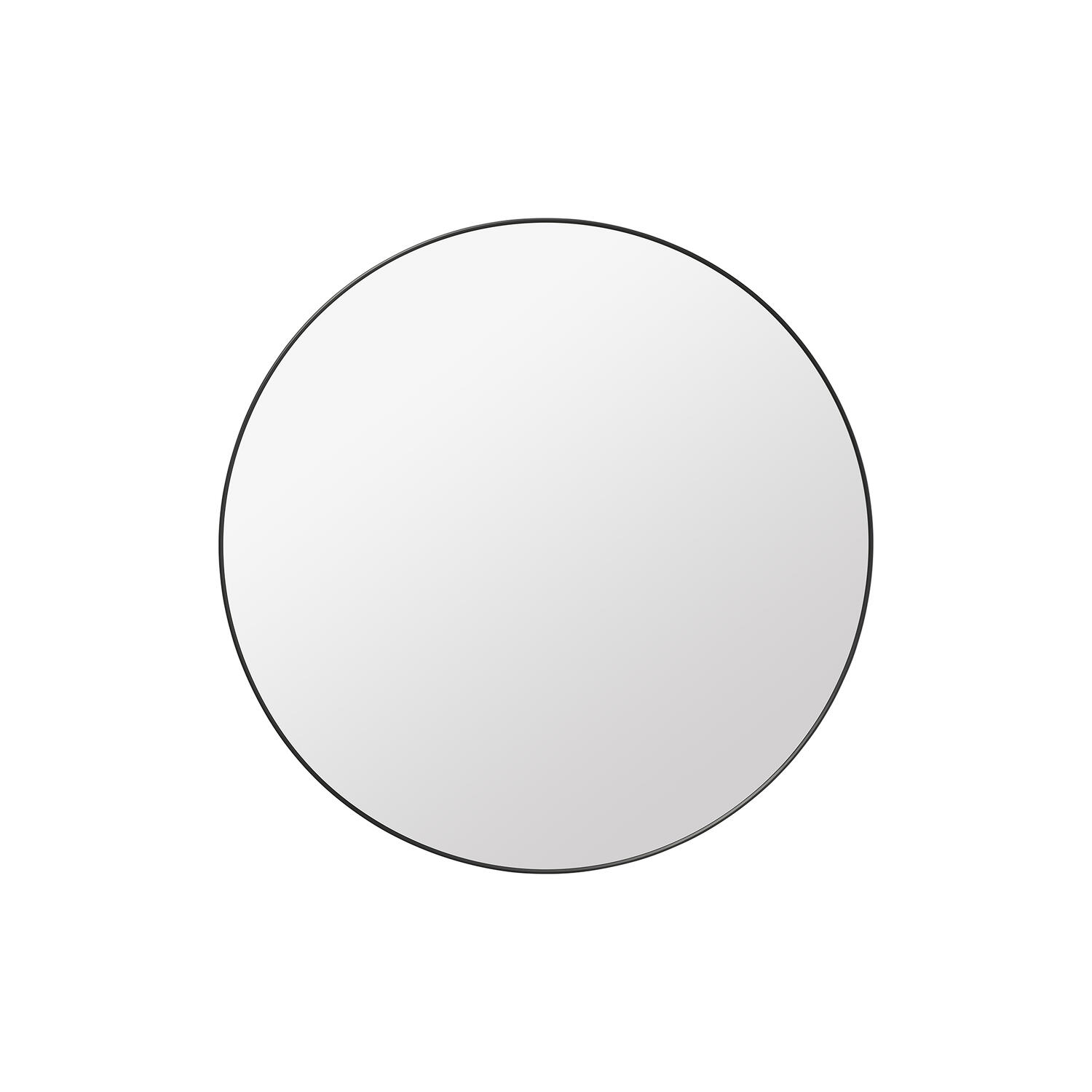 GUBI Wall Mirror Round, black brass