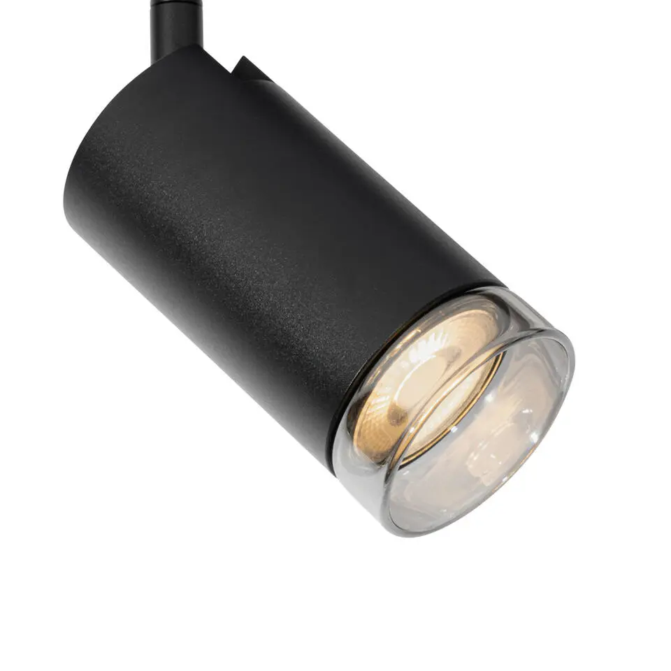 Qazqa railverlichting iconic jeana zwart gu10