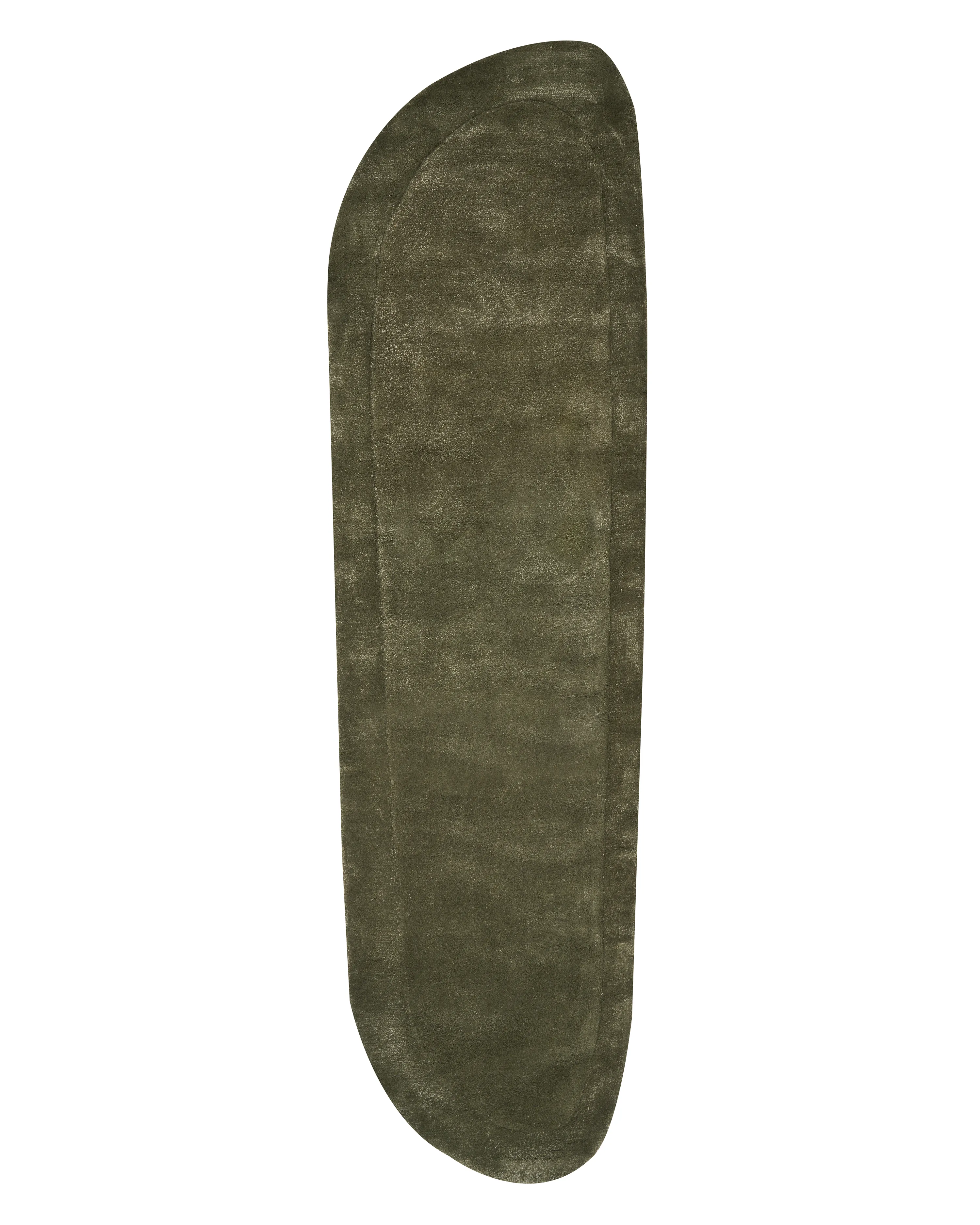 Rug BERANI Dark Green 80 x 250 cm Viscose
