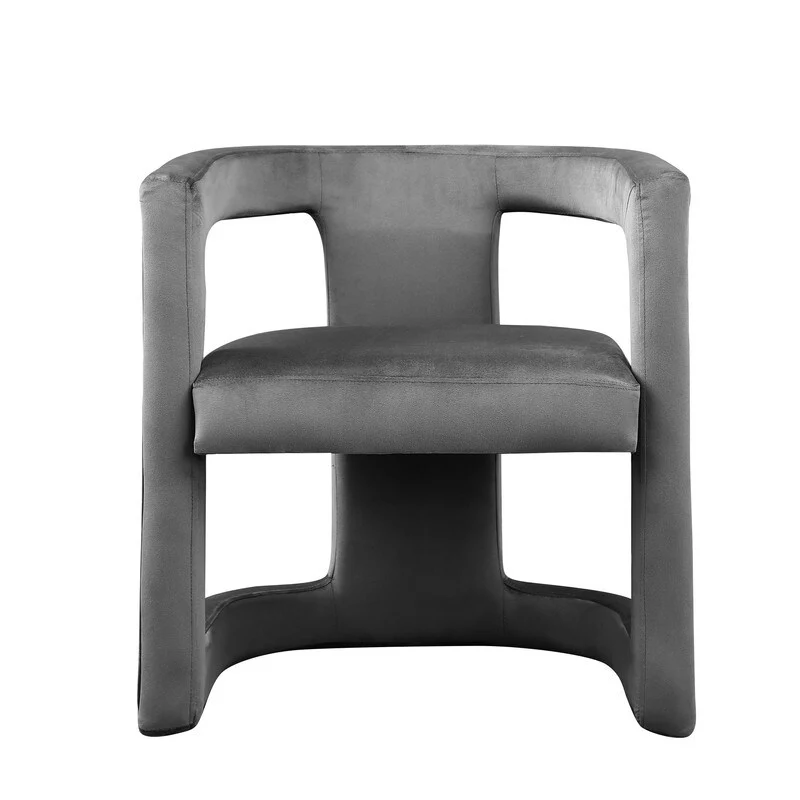 Best Master Furniture Aldwin Velvet Upholstered Arm Accent Chair