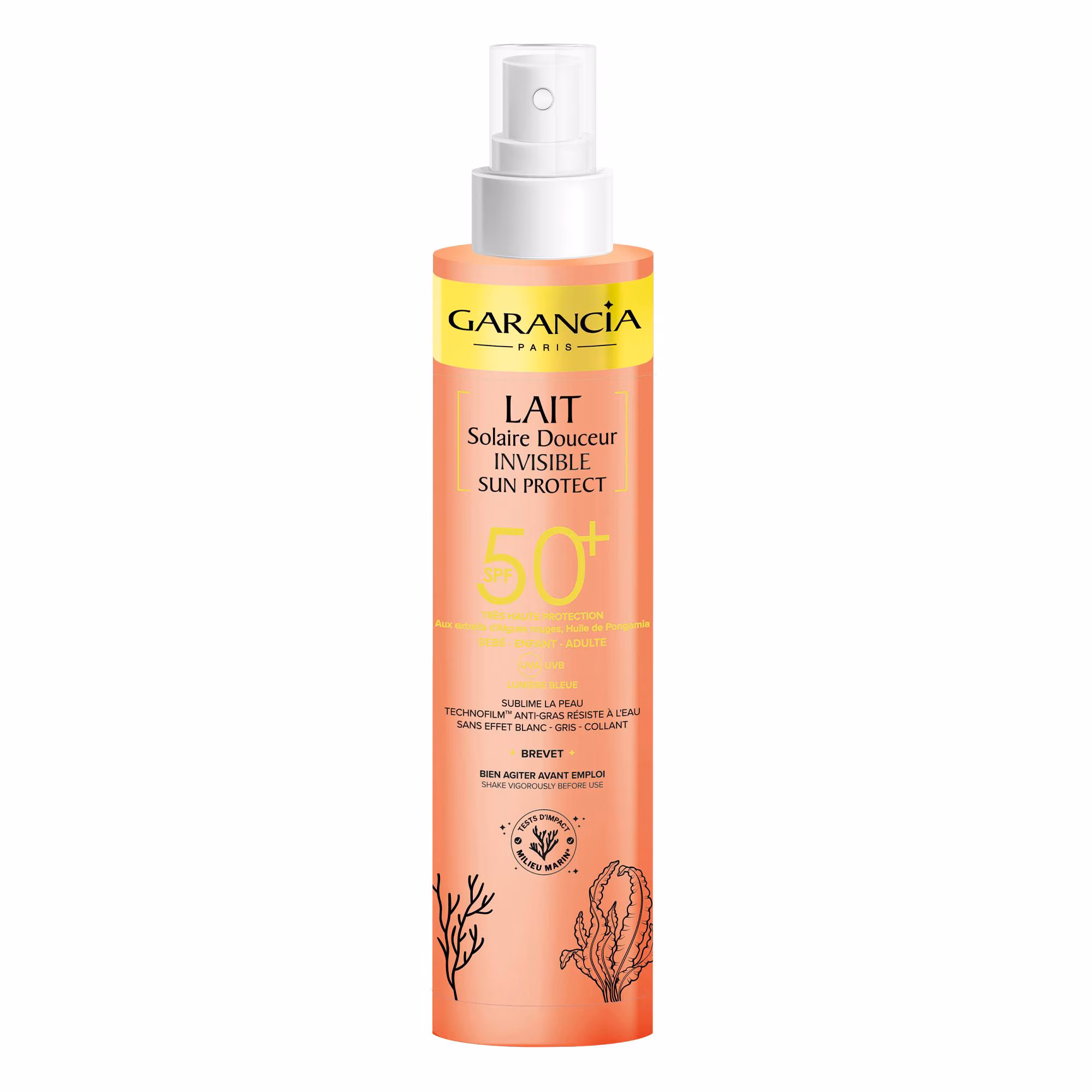 SUN PROTECTLait solaire douceur invisible spf50+