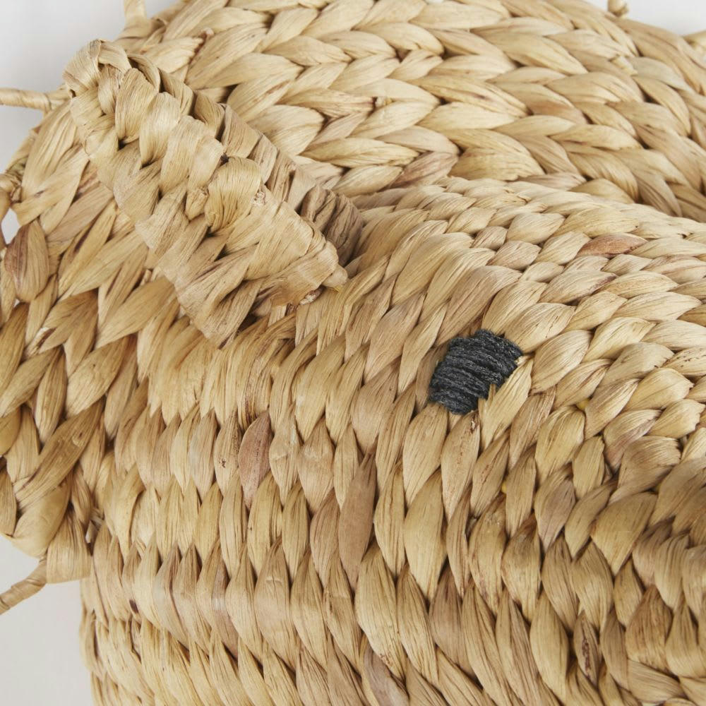 CERA - Trophée dinosaure en jacinthe d'eau beige 36x22