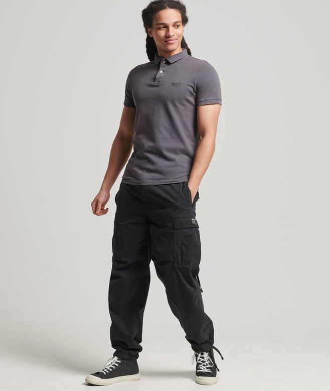 Organic Cotton Vintage Destroy Polo Shirt