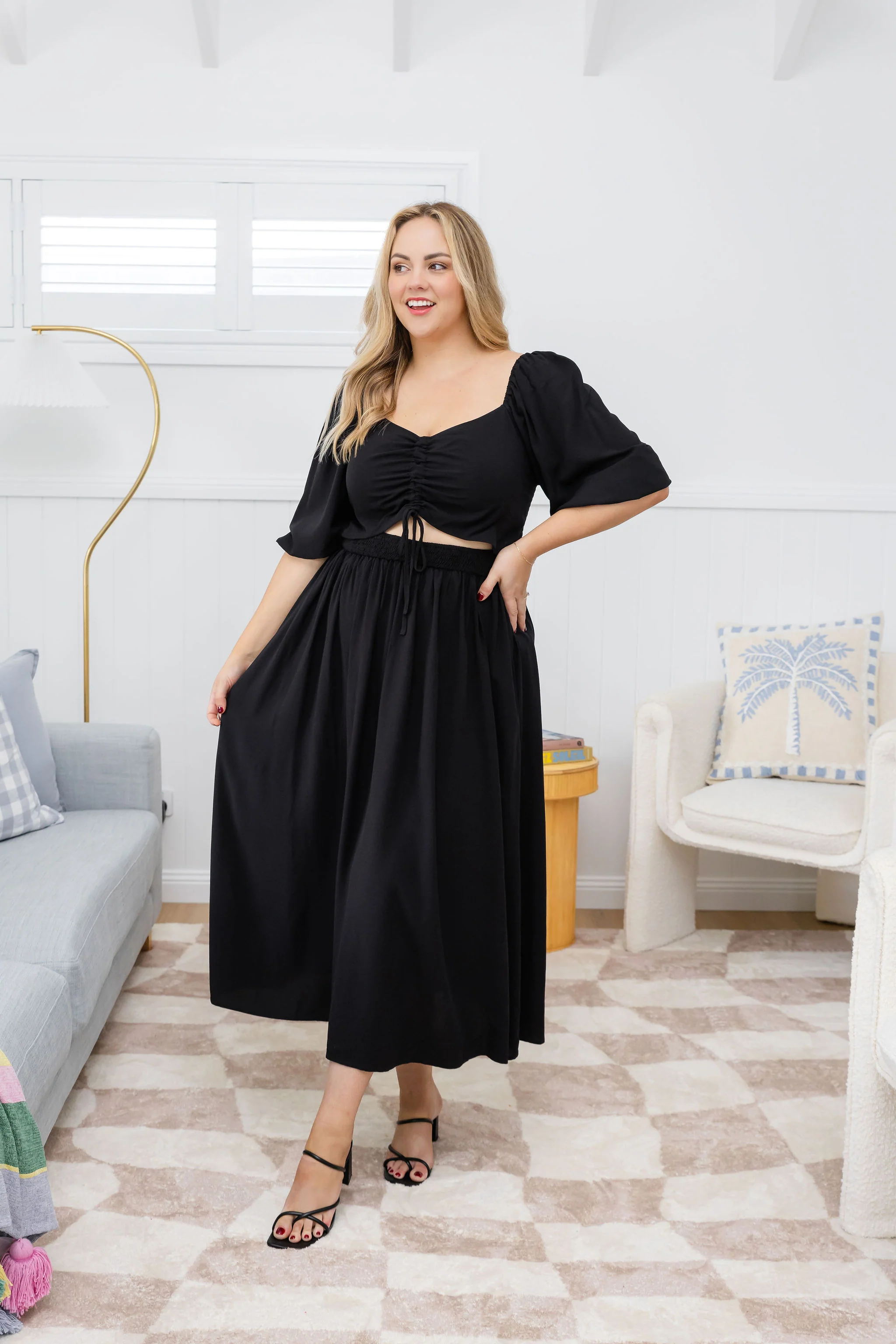 Pippa Cut Out Dress in Black