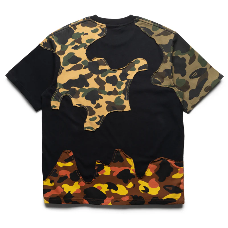 A Bathing Ape 1st Camo Upcycled Logo Tee - Black