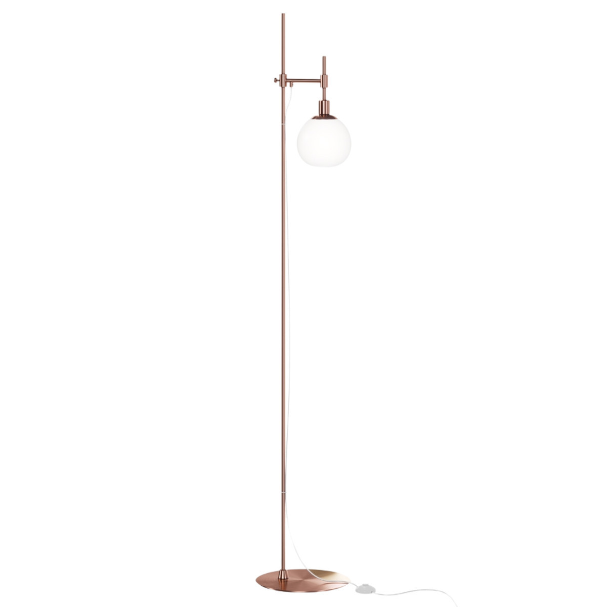 Lampa podłogowa biała miedziana ERICH 1xE14x40W wym:155x25x25cm Maytoni