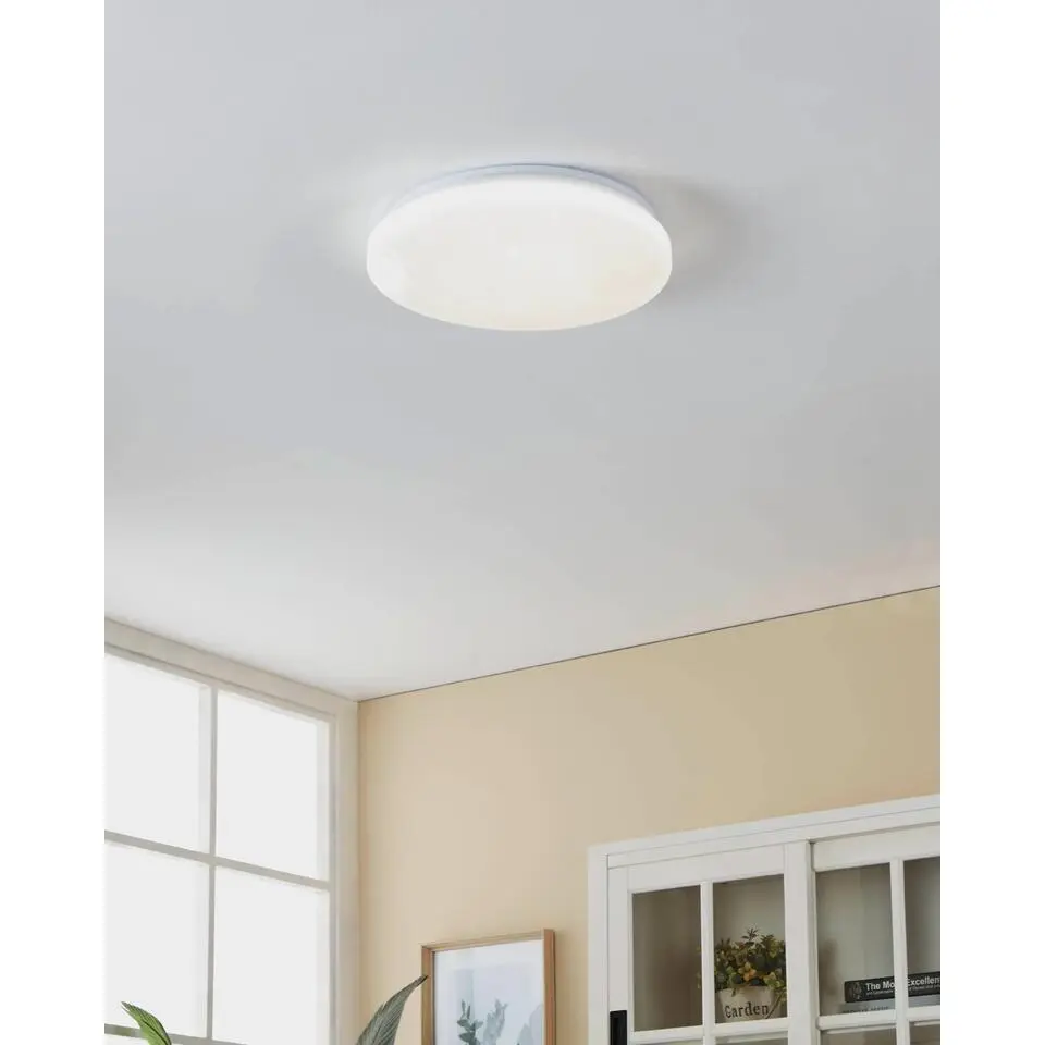 EGLO Frania-s Plafonni&egrave;re - LED - Kunststof - Wit