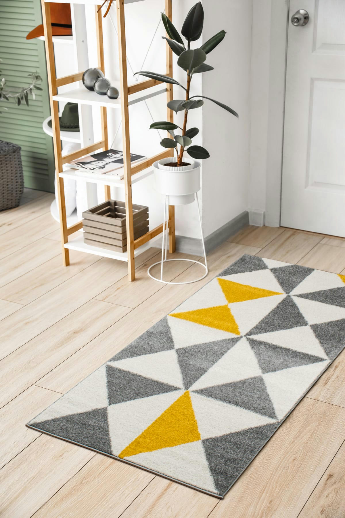 FORSA - Tapis Scandinave jaune - 80x150