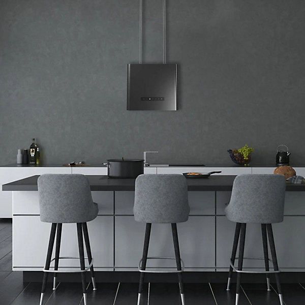 Hotte cuisine Silverline suspendue BRAGA noir 40 cm