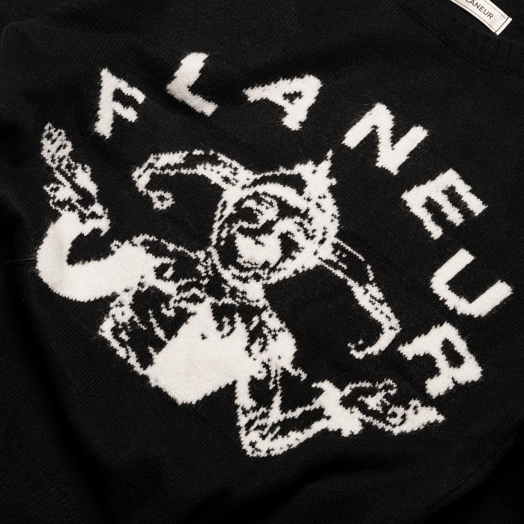 Flaneur Arlequin Sweater - Black