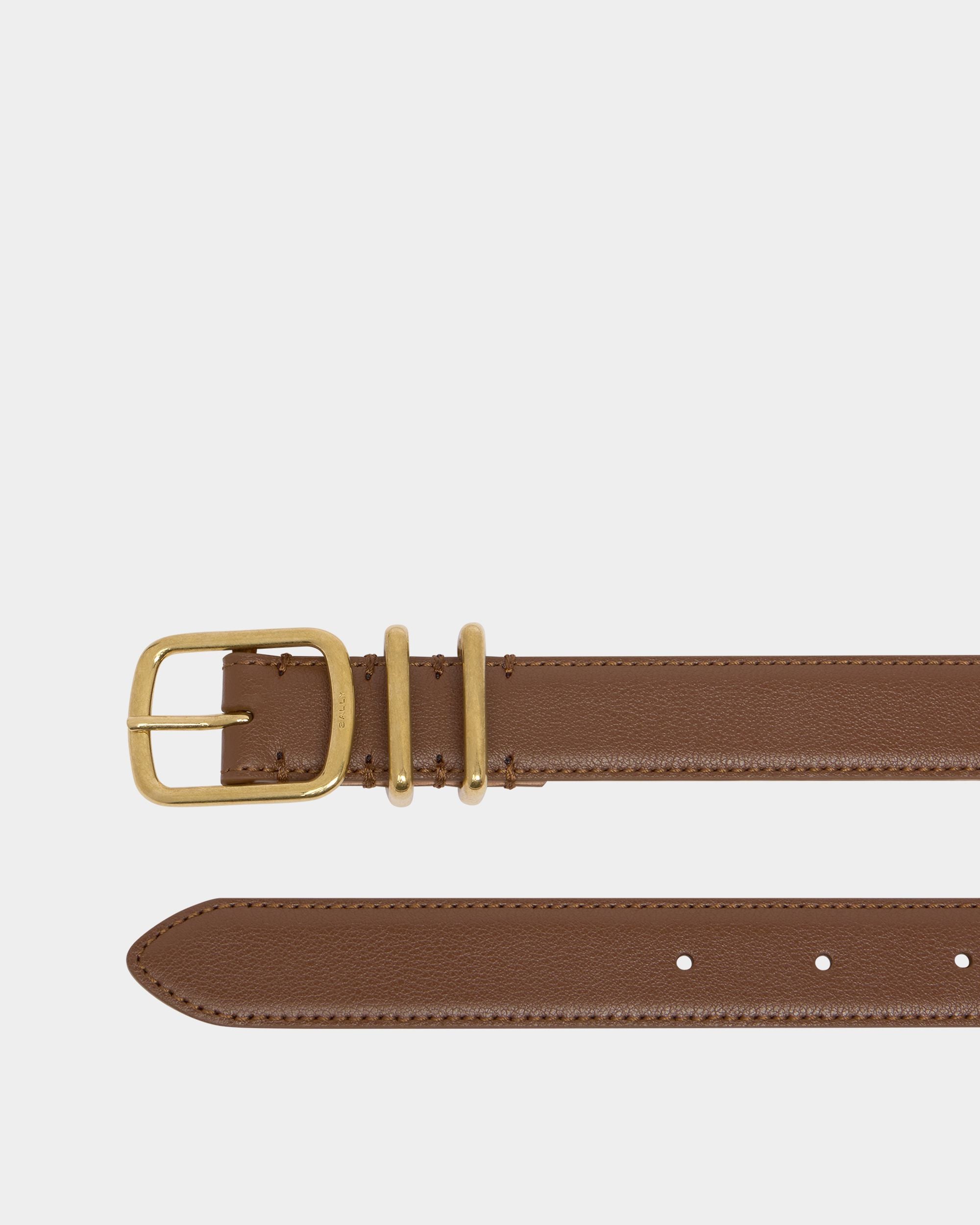 25 mm breiter Orson Gürtel aus braunem Leder