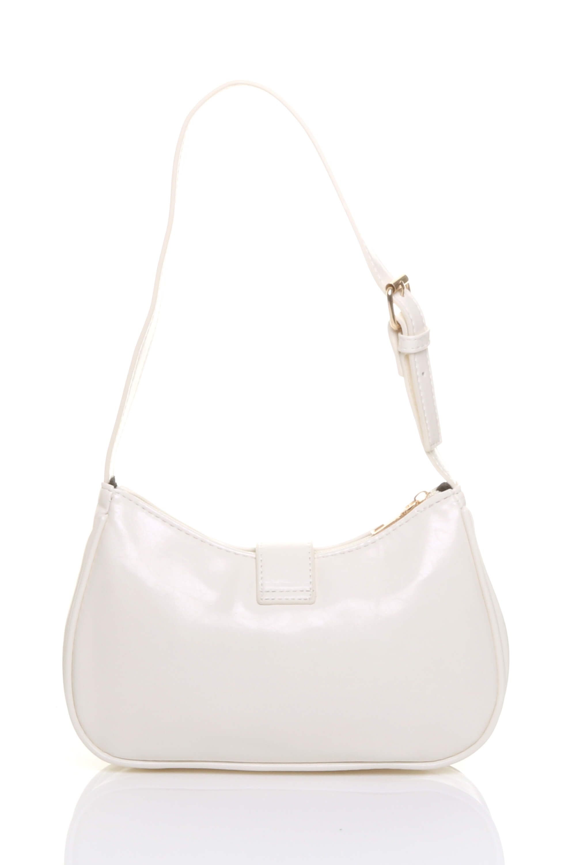 AJVANI Zip Half Moon Scoop Shoulder Bag