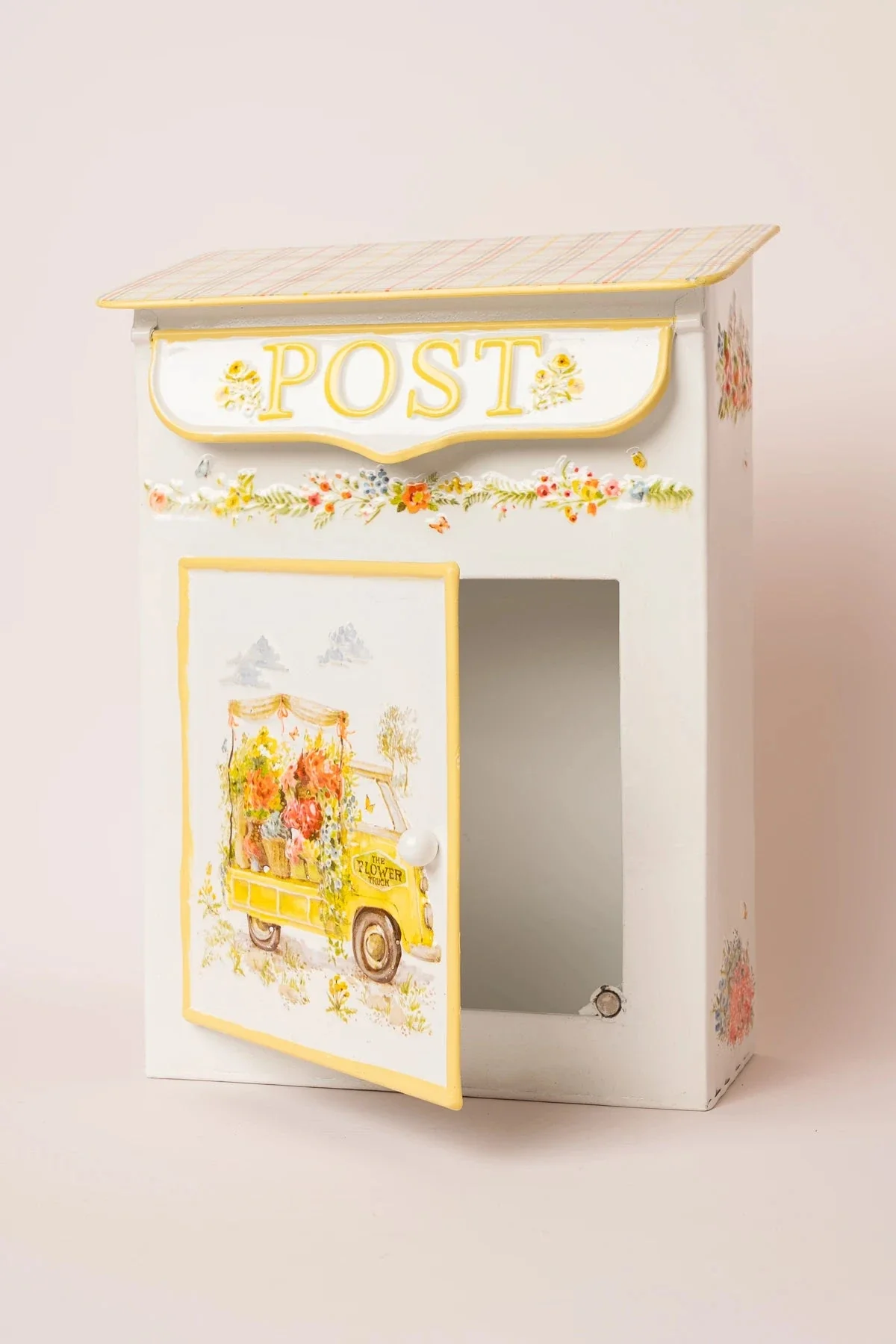 Flower Market Metal Mailbox