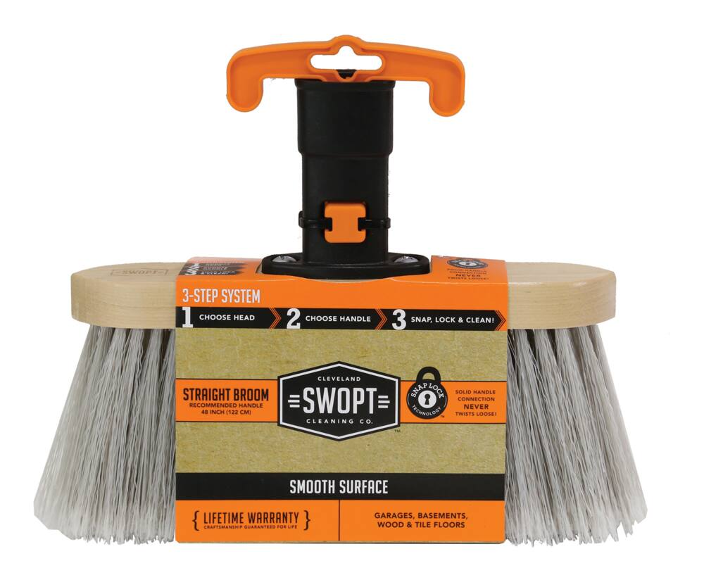 Swopt Premium Smooth-Surface Straight Broom Head