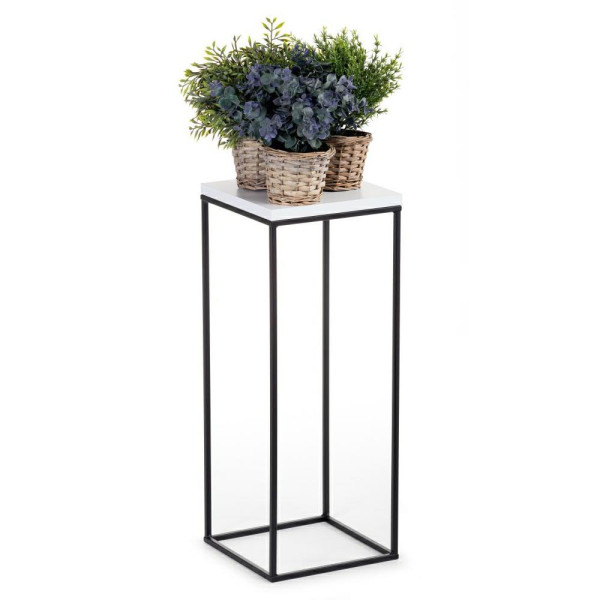 Kwietnik stojący 60 cm BasicLoft biały