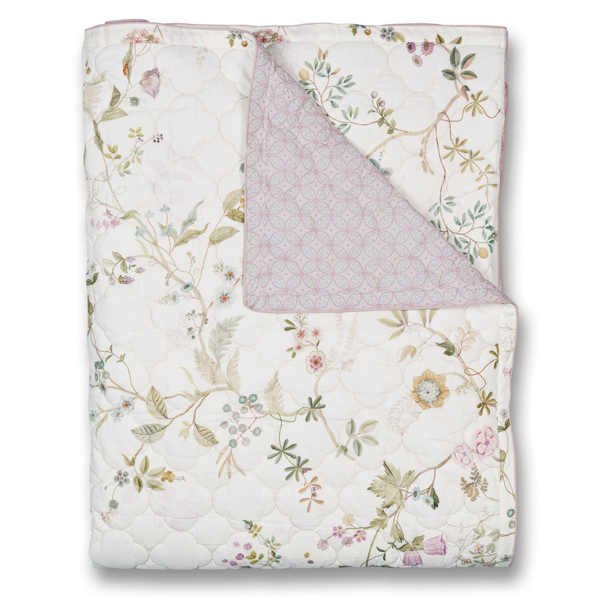 Pip Studio bustani quilt - 270 x 260 cm - Wit
