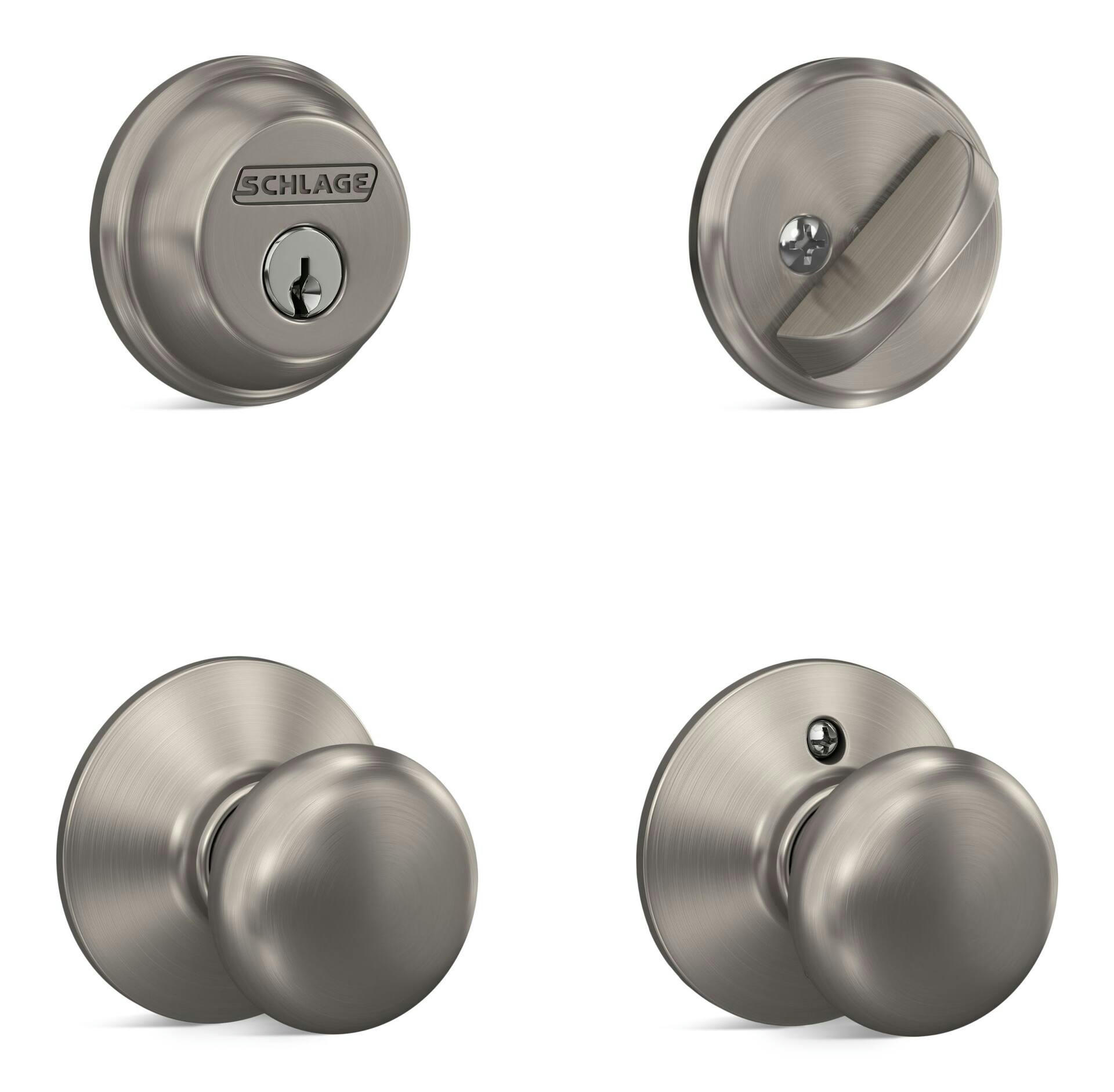 Schlage Plymouth Deadbolt & Door Knob Combo