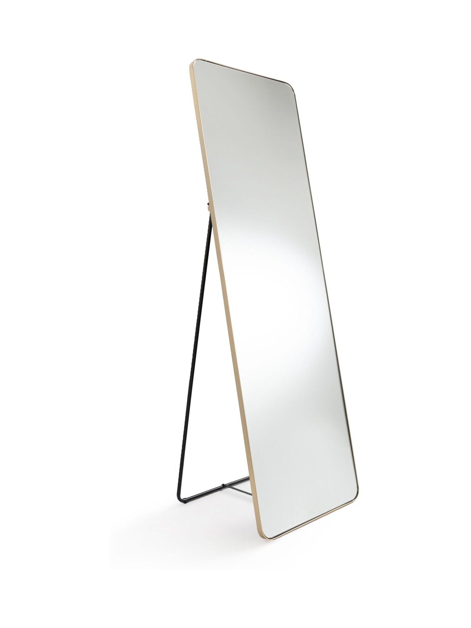 La Redoute Intérieurs Brass Iodus 50 x 150cm Standing Psyche Mirror