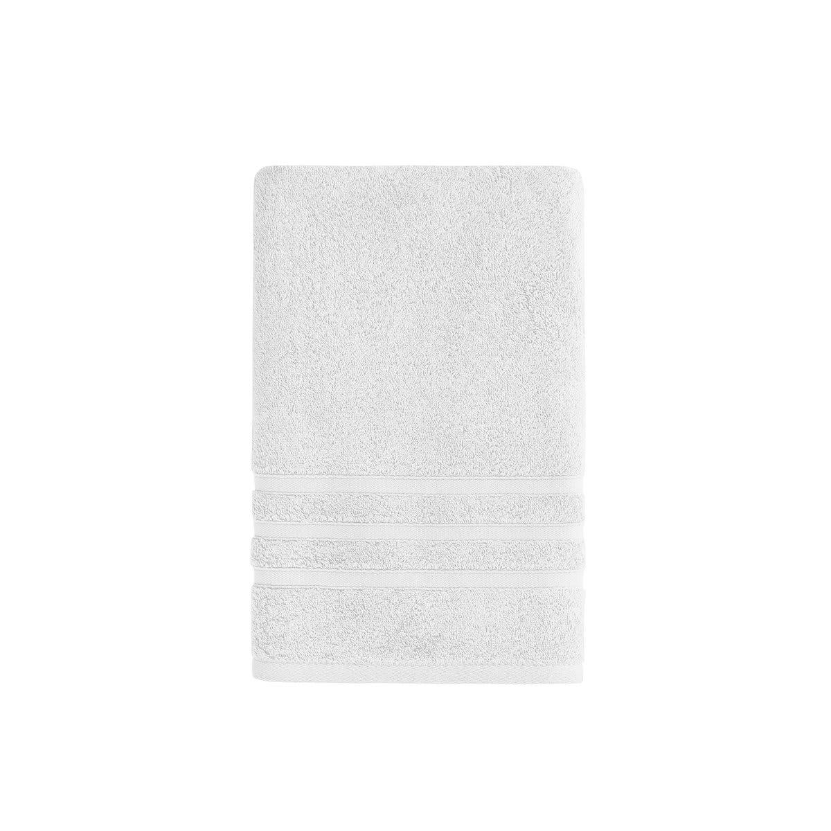 ORGANIKA - Drap de bain en coton bio Blanc 70x140 cm