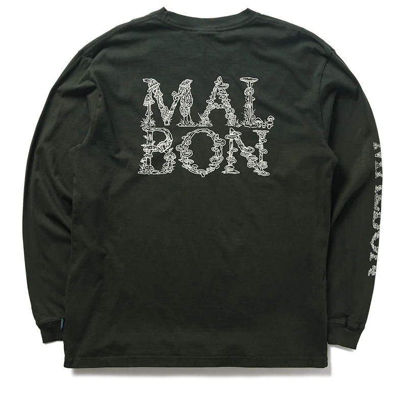 Malbon Golf Gorse Foraging L/S Tee - Cavern