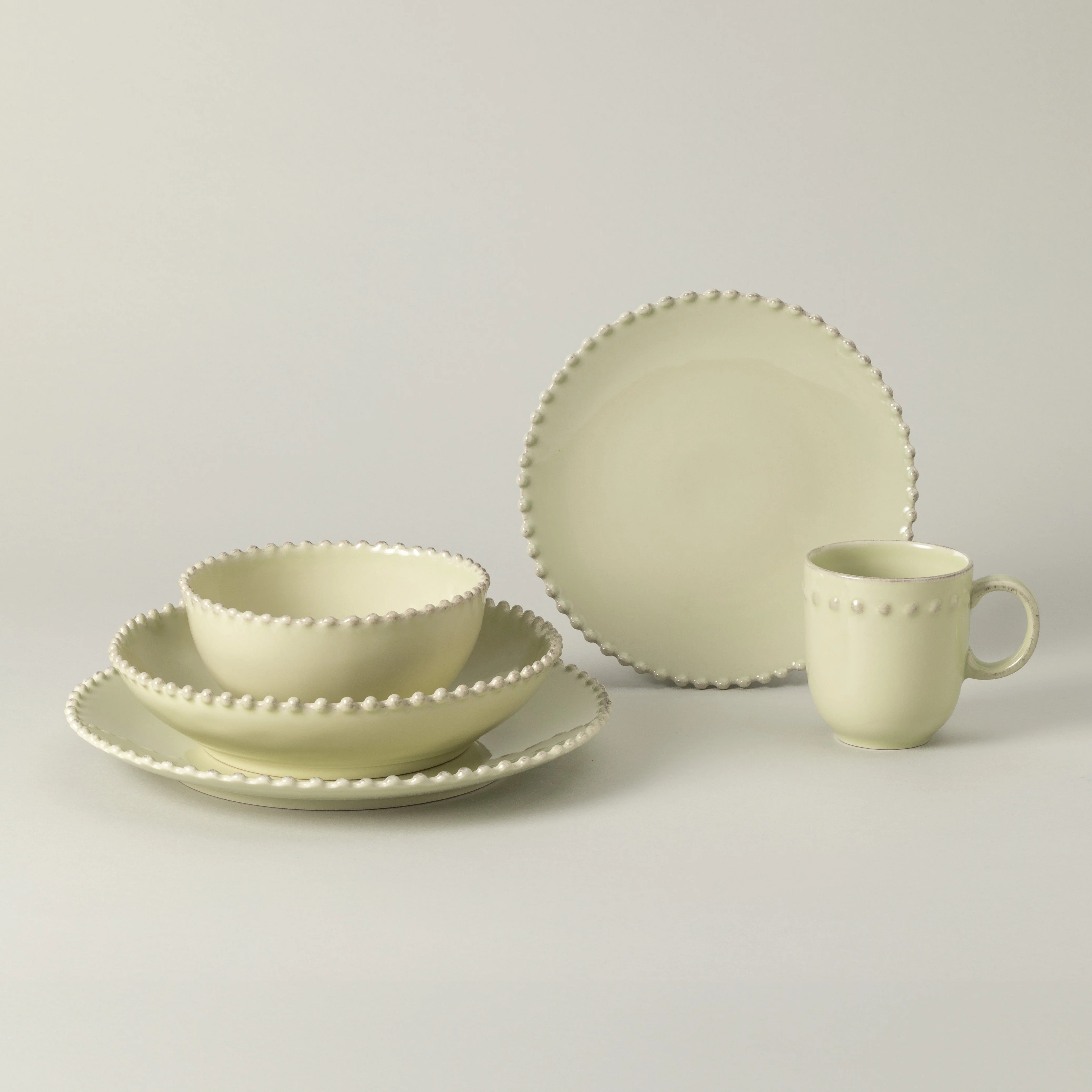 5-Piece Dinnerware Set Pearl