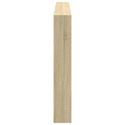 NNEVL Headboard Cabinet with LED Sonoma Oak 200x17x102 cm