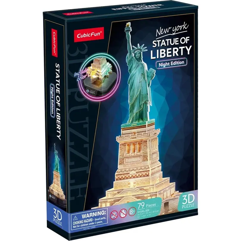3D-Puzzle Freiheitsstatue LED