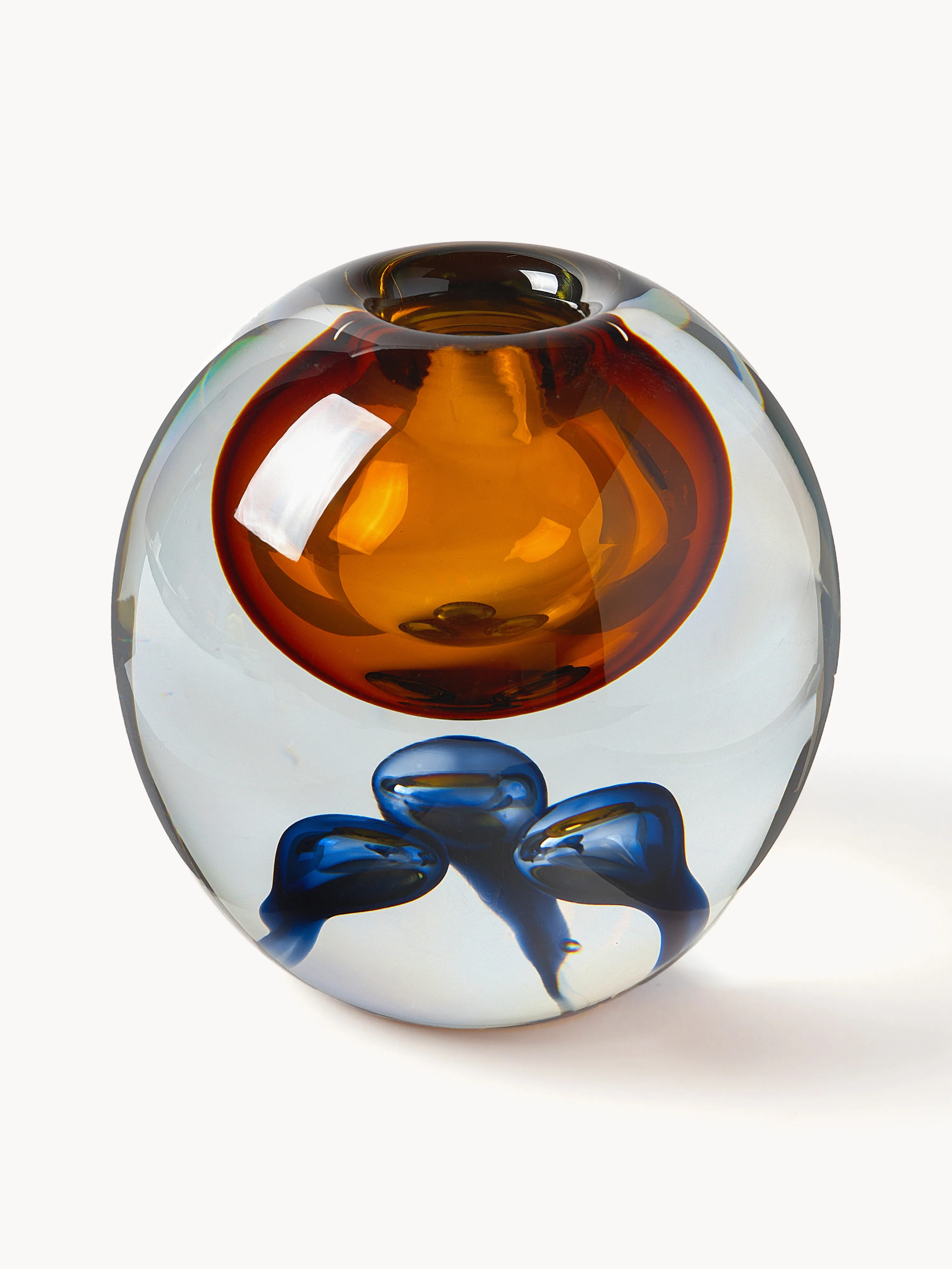 Mundgeblasene Glas-Vase Tyron, H 17 cm