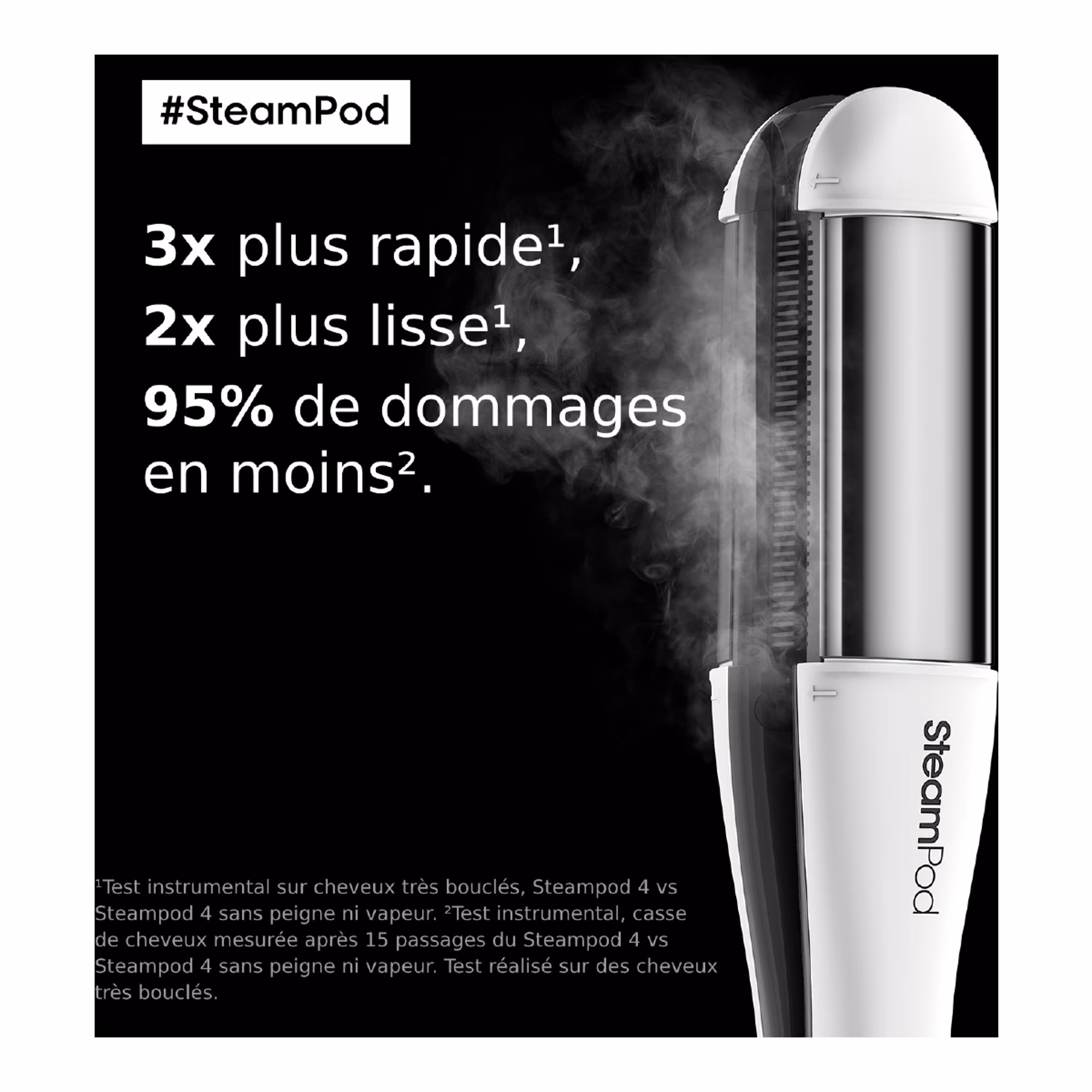 STEAMPOD 4.0Lisseur-boucleur vapeur professionnel