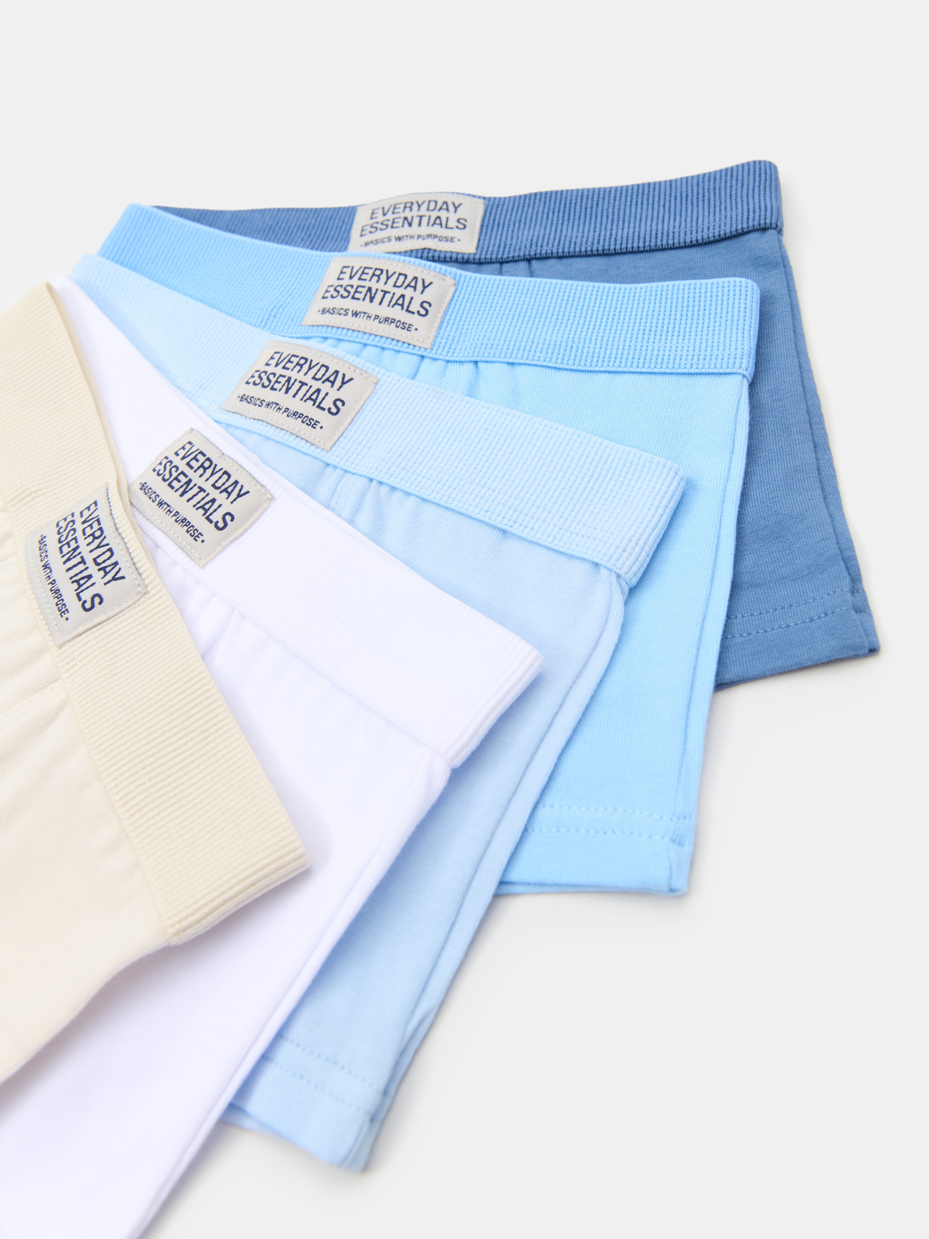 Bawełniane bokserki z naszywką 5 pack